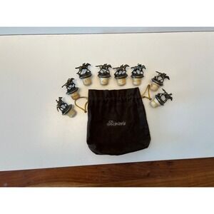 Blanton's Bourbon Horse Bottle Stoppers Complete Set of 8 Letters with Bag